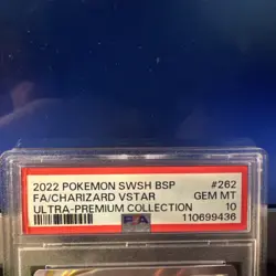 2022 POKEMON CHARIZARD VSTAR SWSH UPC BLACK STAR PROMO #SWSH262 PSA 10 - Image 3