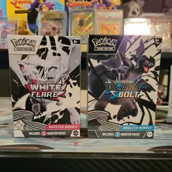 Pokemon Black Bolt and White Flare Booster Bundle Set of 2 Sealed New - Image 1