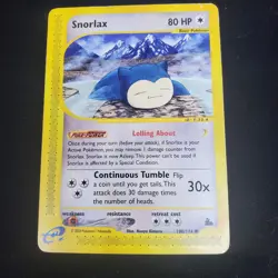2003 Pokemon e-Reader E-Series Snorlax Skyridge 51/144 (MP) Rare Non-Holo - Image 1