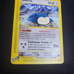 2003 Pokemon e-Reader E-Series Snorlax Skyridge 51/144 (MP) Rare Non-Holo - Image 3