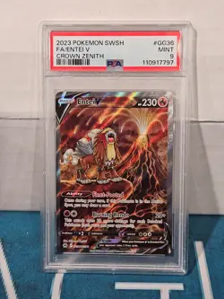 PSA 9 MINT FA/Entei V #GG36 Crown Zenith Pokemon SWSH - Image 1