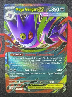 Mega Gengar ex 056/094 Mega Evolution Phantasmal Flames Pack Fresh Pokemon TCG - Image 1