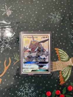 Pokemon TCG Rayquaza GX Holo Full Art Shiny Ultra Rare Celestial Storm - Image 1