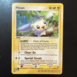 Pokemon TCG Minun EX Dragon 7/97 Holo Rare Light Played - Image 1
