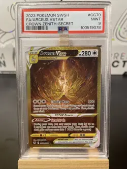 Fa/Arceus Vstar Pokemon Sword And Shield Crown Zenith GG70 NM PSA 9 - Image 1