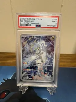 2025 Pokemon S&V Journey Together N'S Reshiram Illustration Rare PSA 9 #167 - Image 1