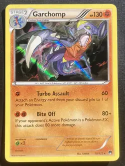 Garchomp 70/122 Pokemon Breakpoint Holo Rare TCG LP - Image 1
