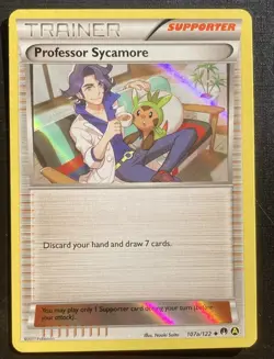Professor Sycamore 107a/122 Pokemon Breakpoint Holo Uncommon TCG LP - Image 1
