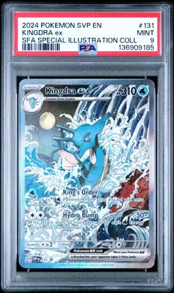2024 POKEMON SVP EN-SV BLACK STAR PROMO #131 KINGDRA EX PSA 9 - Image 1