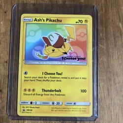 Pokemon - Black Star Promo - Ash's Pikachu - SM108 NM - Image 1