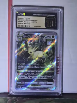 Pokemon Leafeon VSTAR (2022) JPN VSTAR Universe 210/172 CGC PRISTINE 10 - Image 1