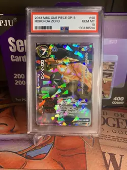 PSA 10 Miracle Battle Carddass ONE PIECE Roronoa Zoro OP16 40/77 - Image 1