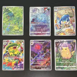 Pokemon Cards Lot 6x Japanese AR Cards Pikachu 25th Bulbasaur 151 - Image 1