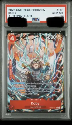 2025 ONE PIECE PRB02-PREM BOOSTER -ONE PIECE CARD THE BEST- VOL.2 KOBY PSA 10 - Image 1