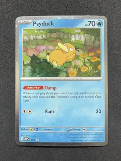 Pokemon TCG Psyduck Mega Evolutions Black Star Promo Card 007 Near Mint - Image 1