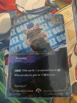 Teemo - Scout GGEZ OGN 197b/298 Riftbound Nexus Night Promo Card - NM - Image 1