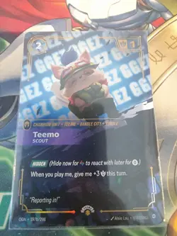 Teemo - Scout GGEZ OGN 197b/298 Riftbound Nexus Night Promo Card - NM - Image 5