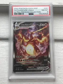Charizard-PSA 8- VMAX SWSH261 SWSH: Sword & Shield Promo Cards Holo - Image 1