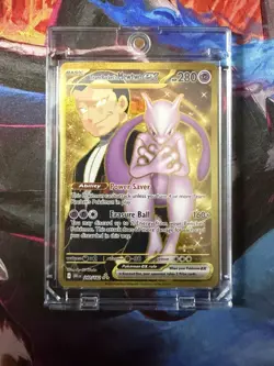 Pokemon Mewtwo EX Hyper Rare Card Team Rockets 240/182 Destined Rivals - Image 3