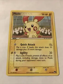 Plusle - 13/17 - Common Pokemon POP Series 1 Promo Card - Image 1