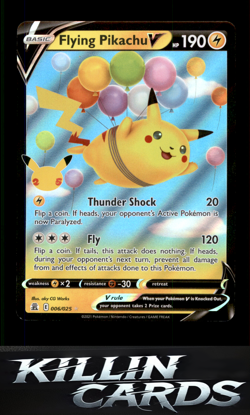 Flying Pikachu V 006/025 Pokemon Ultra Rare Celebrations Card NM - Image 1