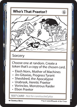 Who's That PraetorU [Mystery Booster 2 Playtest Cards] Near Mint - Image 1
