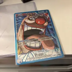 OP09-042 - One Piece Emperors in the New World Leader Alt Art Buggy TCG Card - Image 1