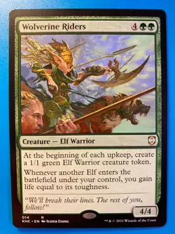 MTG 1x Wolverine Riders # 14 Commander: Kaldheim Magic the Gathering Card x1 NM - Image 1