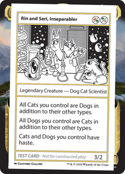 Rin and Seri, Inseparabler [Mystery Booster 2 Playtest Cards] Near Mint - Image 1