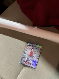 One Piece Monkey.D.Luffy US College Basketball Promo Card+Rutgers Poster IN HAND - Image 1