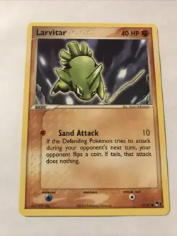 Pokemon Larvitar #11/17 Common - 2004 Pop Series 1 Promo Card - Image 1