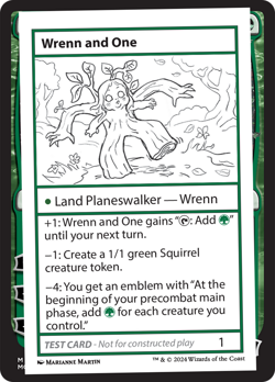 Wrenn and One [Mystery Booster 2 Playtest Cards] Near Mint - Image 1