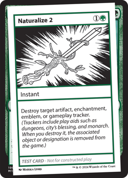 Naturalize 2 [Mystery Booster 2 Playtest Cards] Near Mint - Image 1