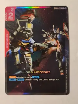CLOSE COMBAT ST03-013 C+ GUNDAM CARD GAME ALT ART - Image 1