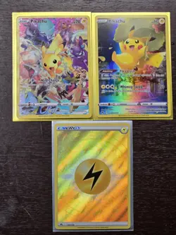Pokemon Cards Lot (Crown Zenith - Pikachu Alt Art & Illustrator Rare - Secret) - Image 1