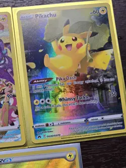 Pokemon Cards Lot (Crown Zenith - Pikachu Alt Art & Illustrator Rare - Secret) - Image 3