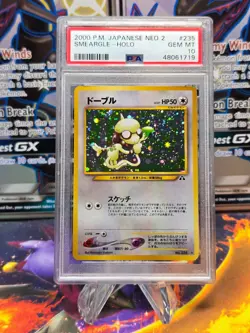 PSA 10 Gem Mint Smeargle #235 Neo Discovery JAPANESE Holo Pokemon Card - Image 1