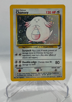 Pokemon Chansey #3 Holo Base Set 2 [Read] Vintage - Nice Binder Card! - Image 1