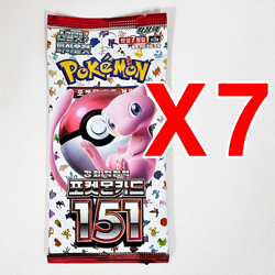 7+1 PACKS(49+5 Cards) 151+Random Pokemon TCG Cards Booster Factory Sealed KOREAN - Image 2