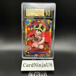 CGC PRISTINE 10 Luffy P-110 Premium Card Collection ONE PIECE DAY 25 Japanese - Image 1