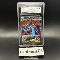 CGC GEM MINT 10 MEGA Charizard X ex MA 223/193 MEGA Dream ex M2a Pokemon Card 62 - Image 1