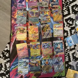 TCG Lot Of 20 Ultra Rares! Full Art, Ex! + 300 Card Lot - Image 1