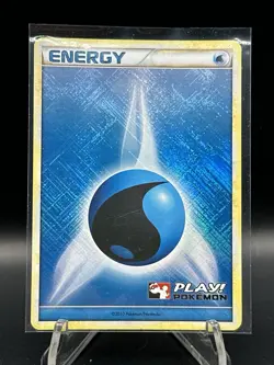 WATER ENERGY 2010 PLAY POKEMON CROSSHATCHED HOLO RARE Tcg card game A5 - Image 1