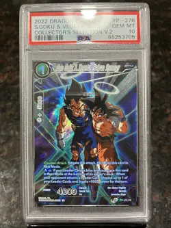 Son Goku & Vegeta Saiyan Synergy Alt Art Foil Dragon Ball Super Card Game PSA 10 - Image 1