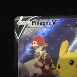 Pokemon TCG Pikachu v TG16/TG30 Lost Origin 2022 Full Art Holo Ultra Rare Card - Image 2