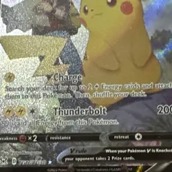 Pokemon TCG Pikachu v TG16/TG30 Lost Origin 2022 Full Art Holo Ultra Rare Card - Image 4