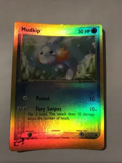 Pokemon Card Mudkip Nintendo Black Star Promo 010 Reverse Holo - Image 1