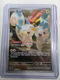 Pachirisu Holo Illustration Rare Card 208/198 SV01 Scarlet & Violet Base Set - Image 3