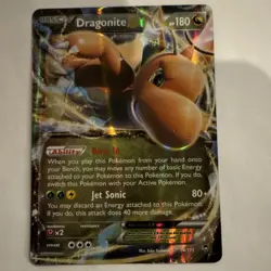 Pokemon Dragonite EX 74/111 XY: Furious Fists Ultra Rare Full Art Holo Card - Image 1