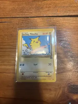 Pokemon TCG Surfing Pikachu Black Star Promo Card 28 WOTC - Image 1